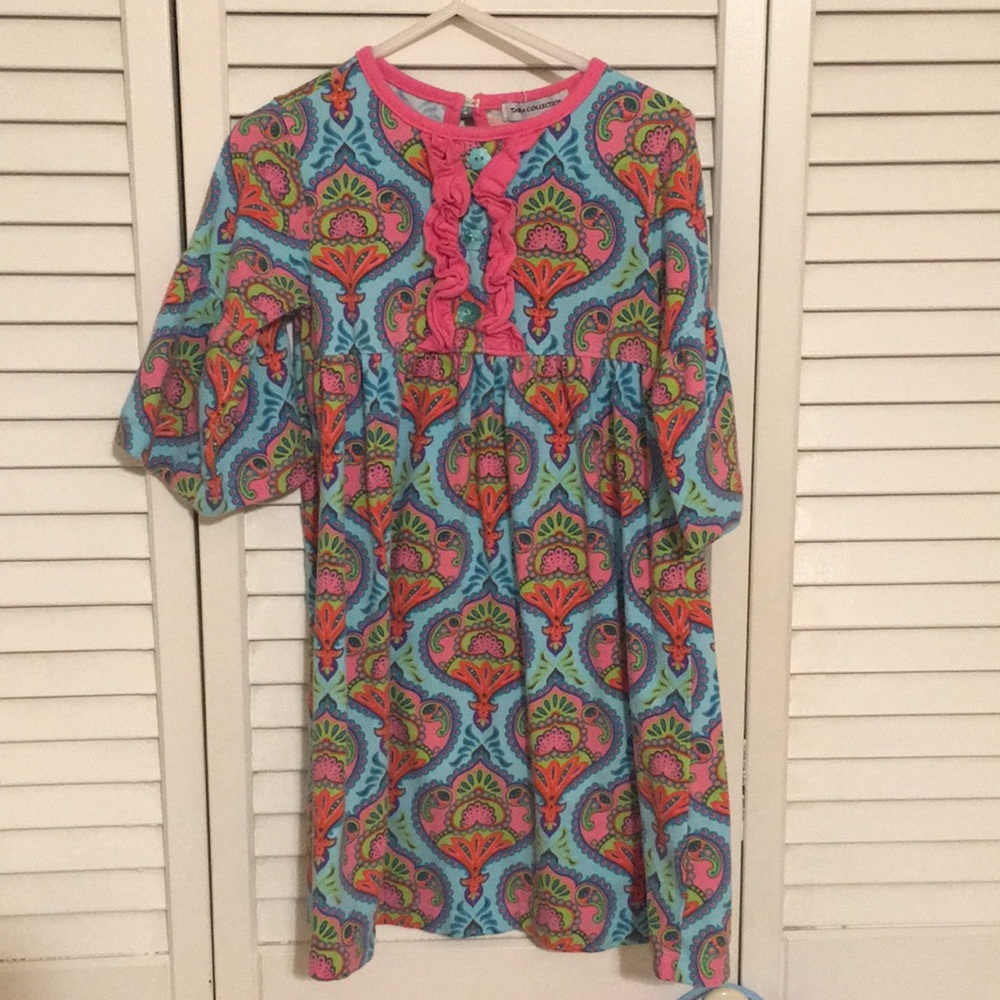 Bell sleeve cotton dress